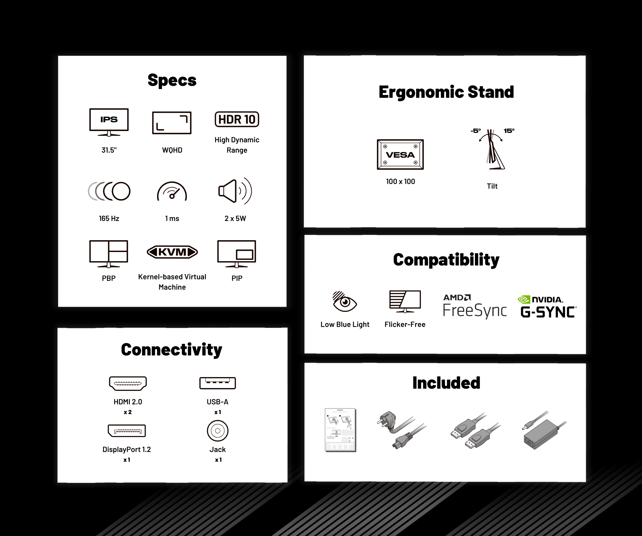 Gaming Monitor | 31.5" | IPS | WQHD | 165Hz