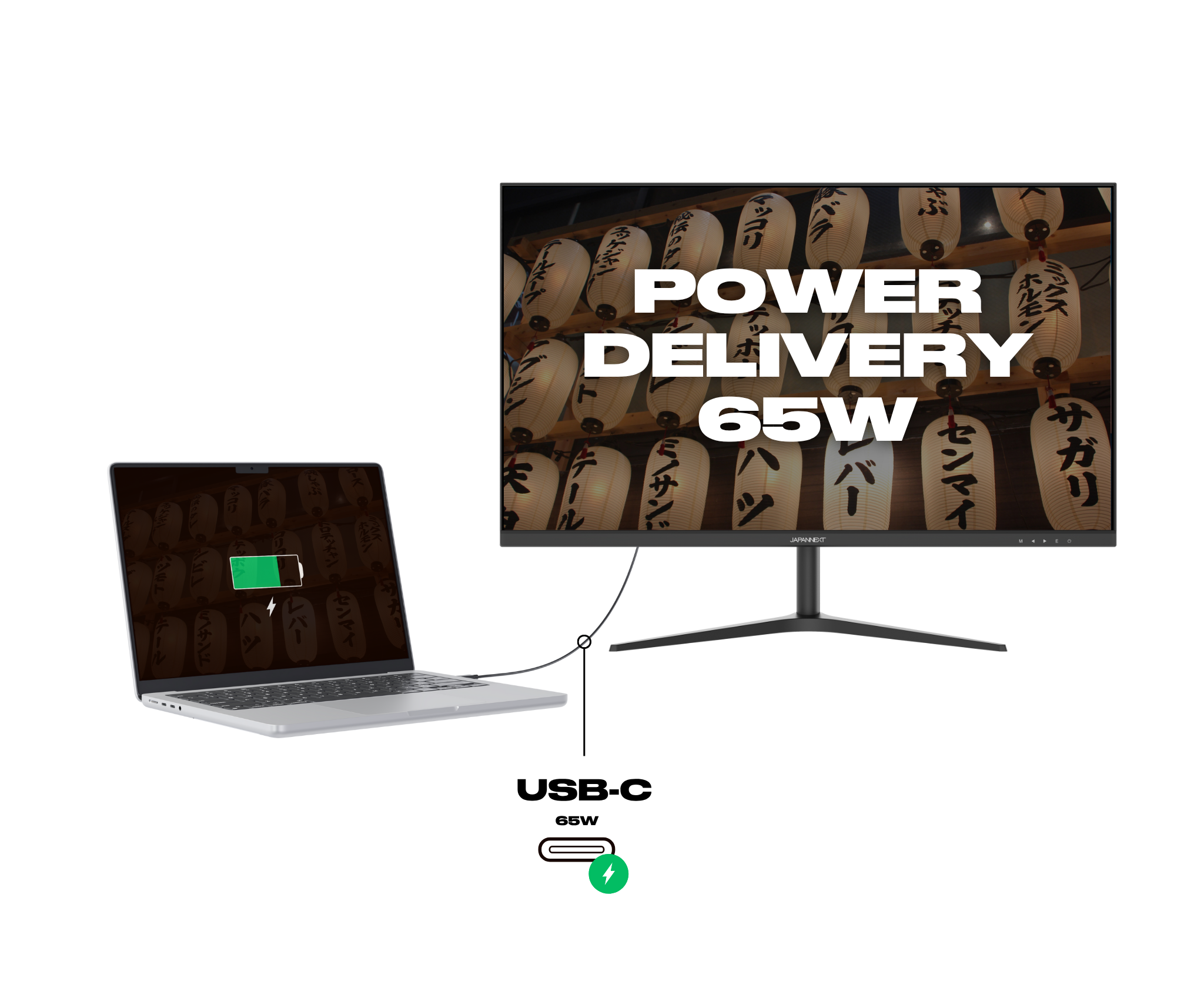 Desktop Monitor | 27" | WQHD | USB-C (+ 65W charging)