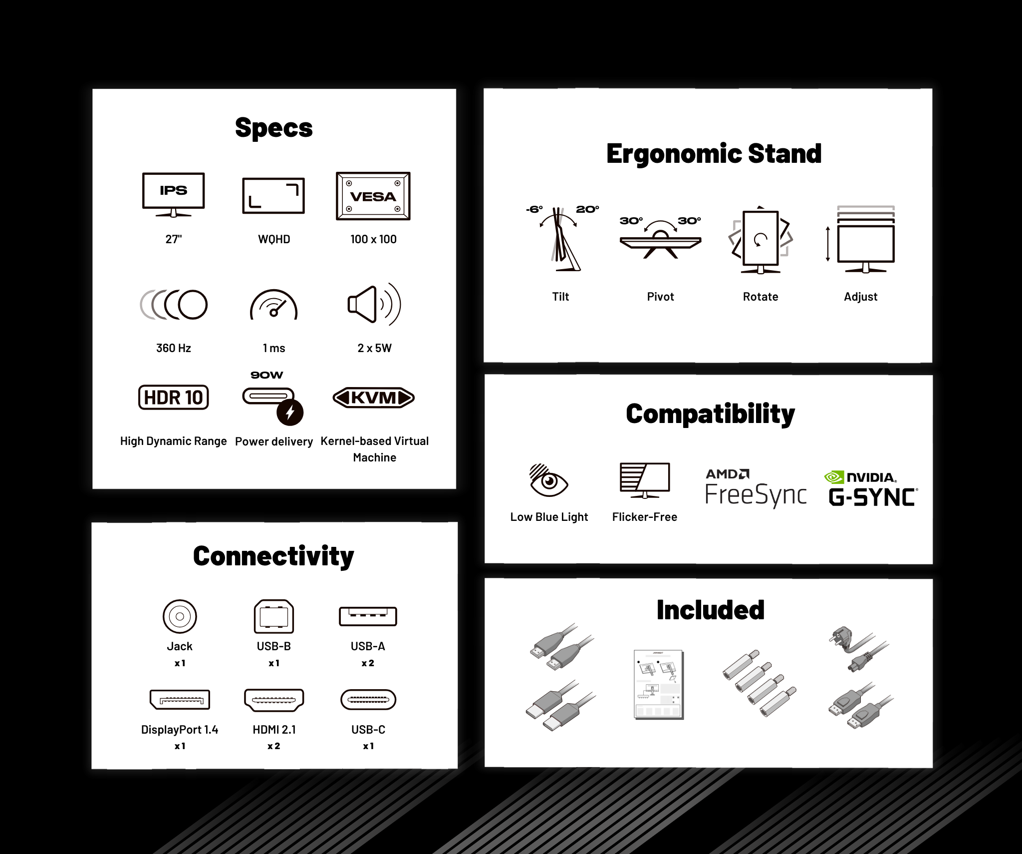 Gaming Monitor | 27" | IPS | WQHD | 360Hz (refurbished)