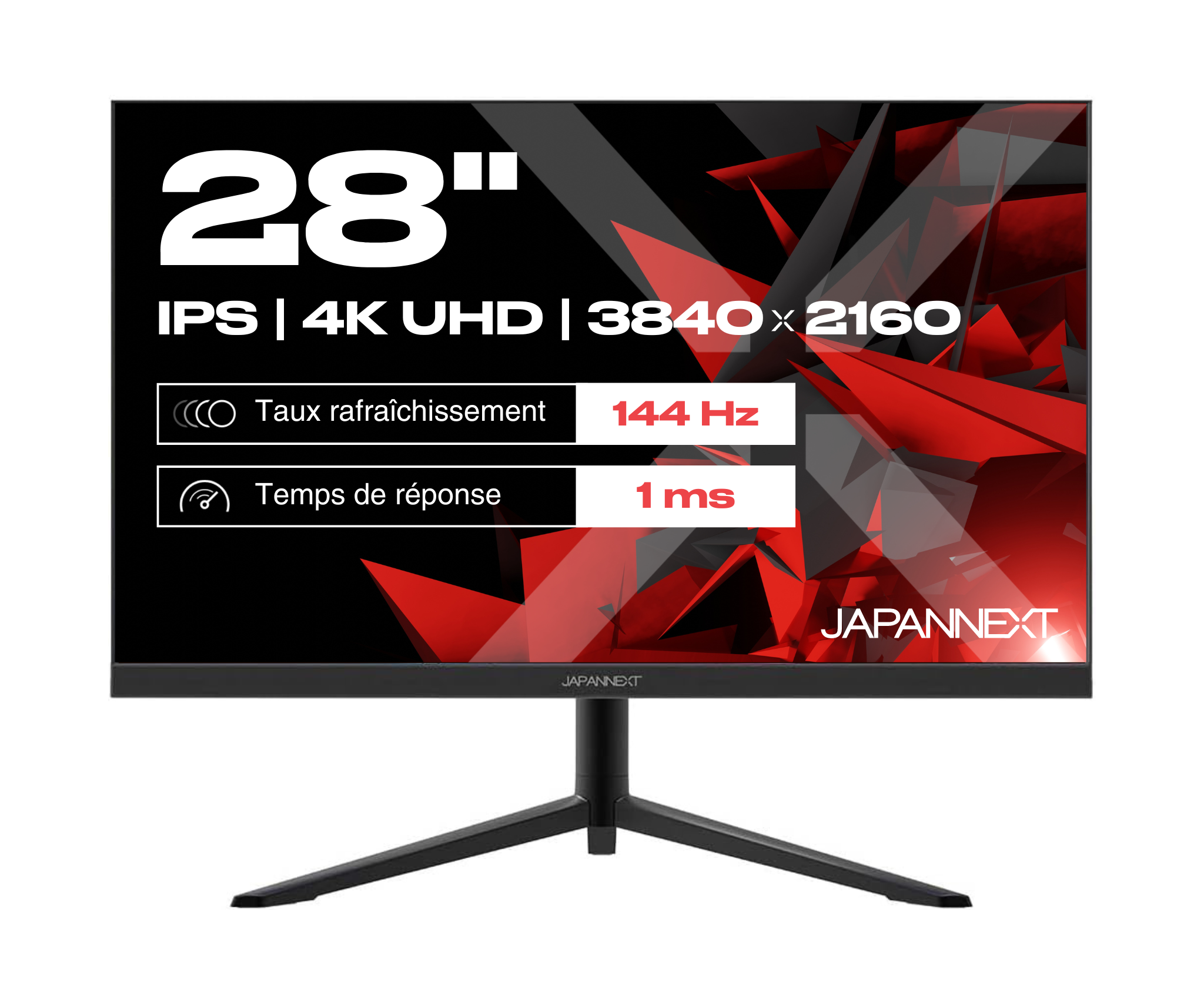 Gaming monitor, 144Hz 28 inches 4K - Japannext – JAPANNEXT