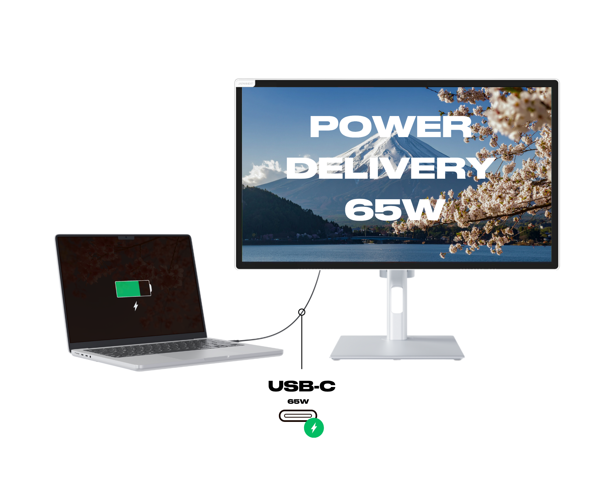 Écran PC Bureautique | 21.5" | FHD | Tactile | KVM | Power Delivery 65W | Pied ergonomique articulé