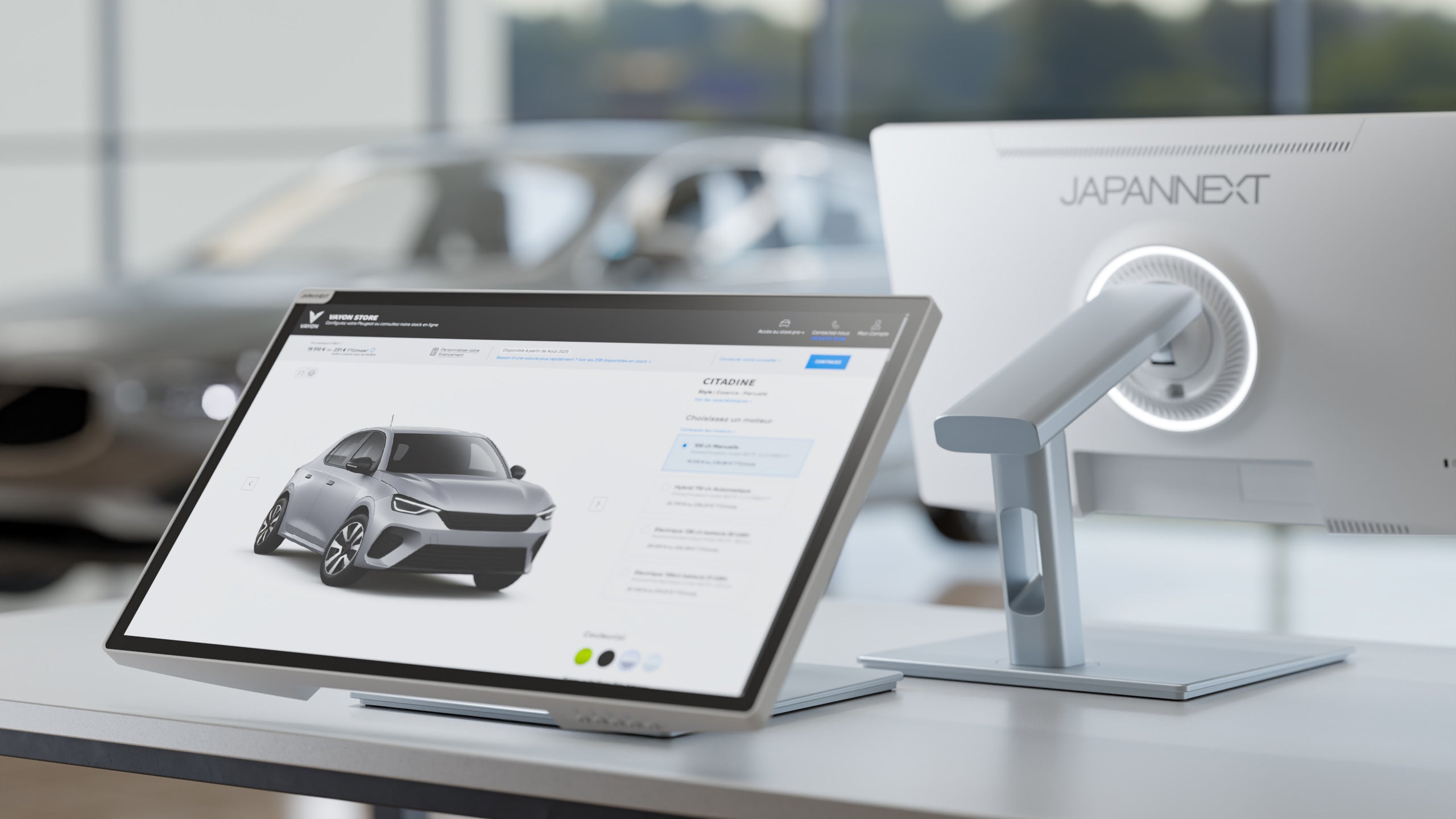 Écran PC Bureautique | 21.5" | FHD | Tactile | KVM | Power Delivery 65W | Pied ergonomique articulé