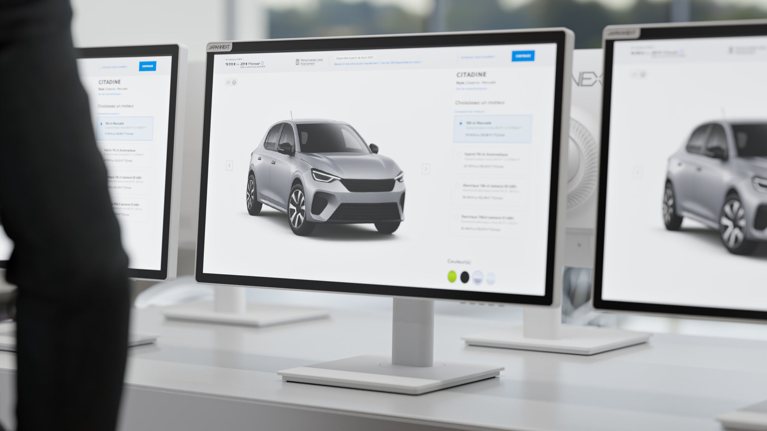 Écran PC Bureautique | 21,5" | FHD | Tactile | Hub USB | KVM