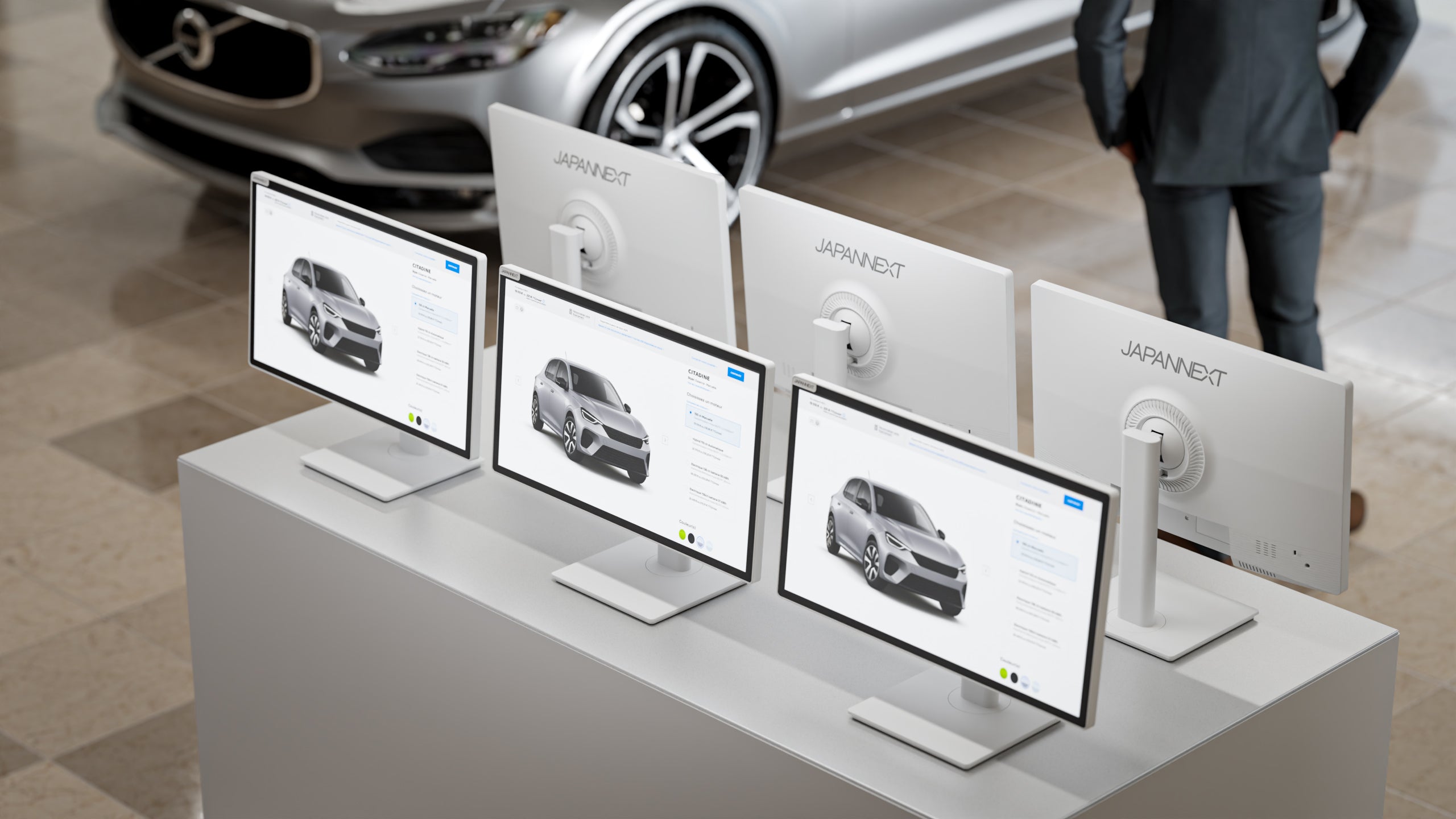 Écran PC Bureautique | 21,5" | FHD | Tactile | Hub USB | KVM