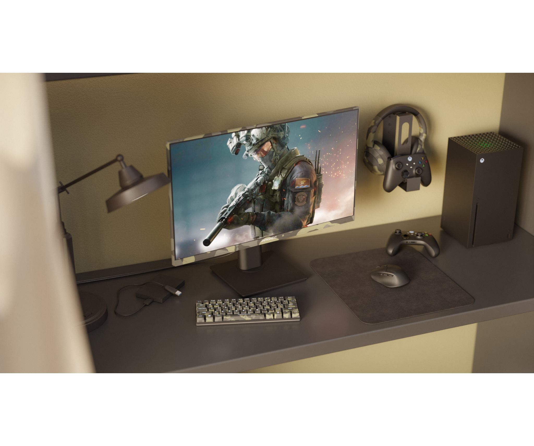 Écran PC Gaming | 23,8" | IPS | FHD | 200Hz | HSP | Finition Camouflage