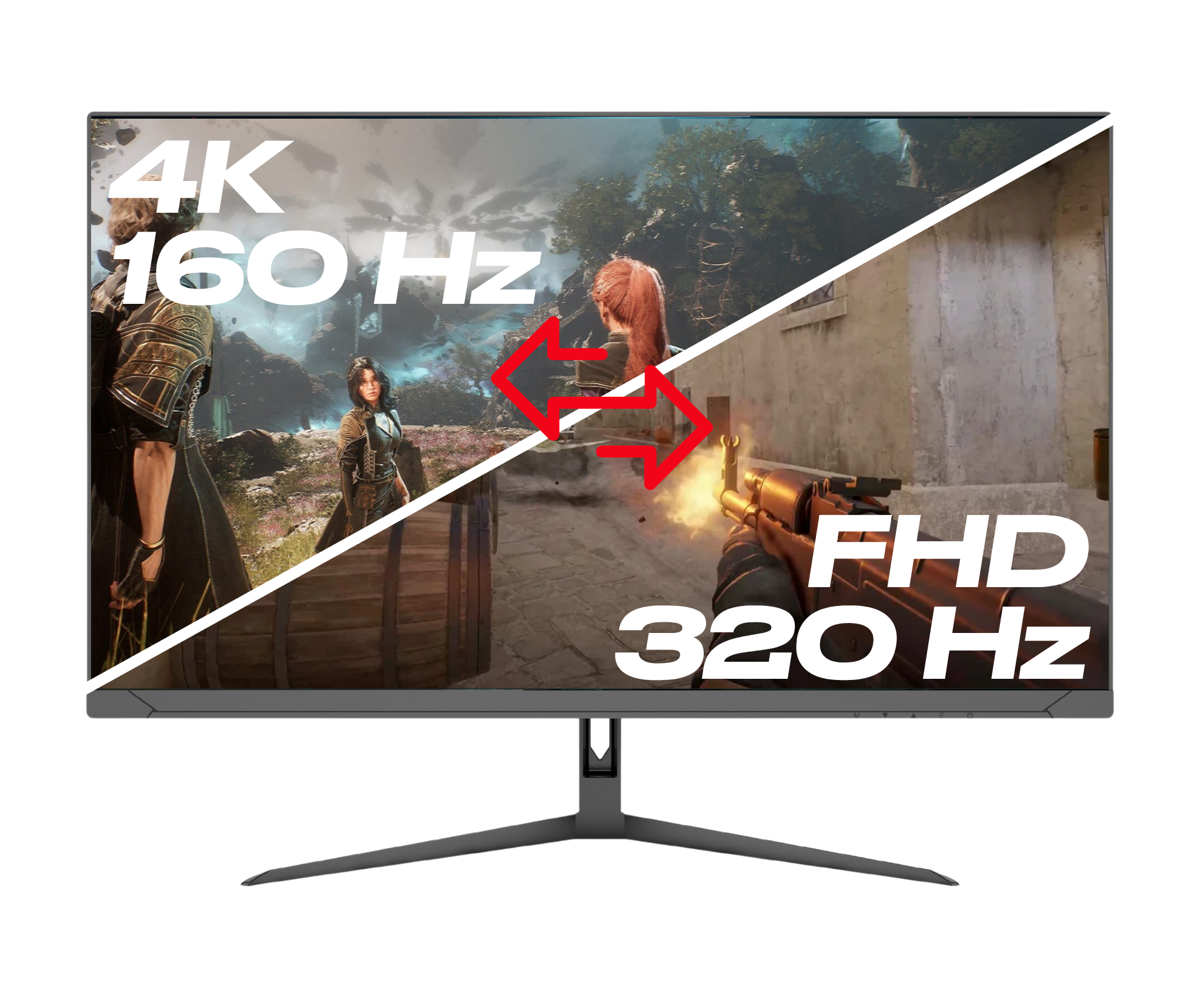 Écran PC Gaming | 27" | IPS | Dual Mode FHD/320Hz - 4K UHD/160Hz