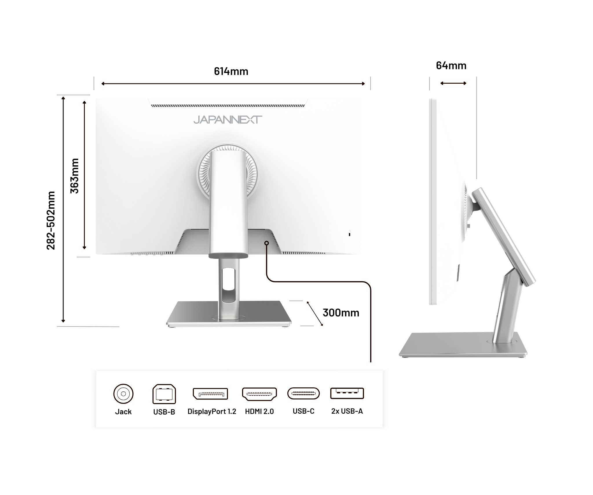 Écran PC Bureautique | 27" | WQHD | Tactile | Power Delivery 65W | KVM | Blanc