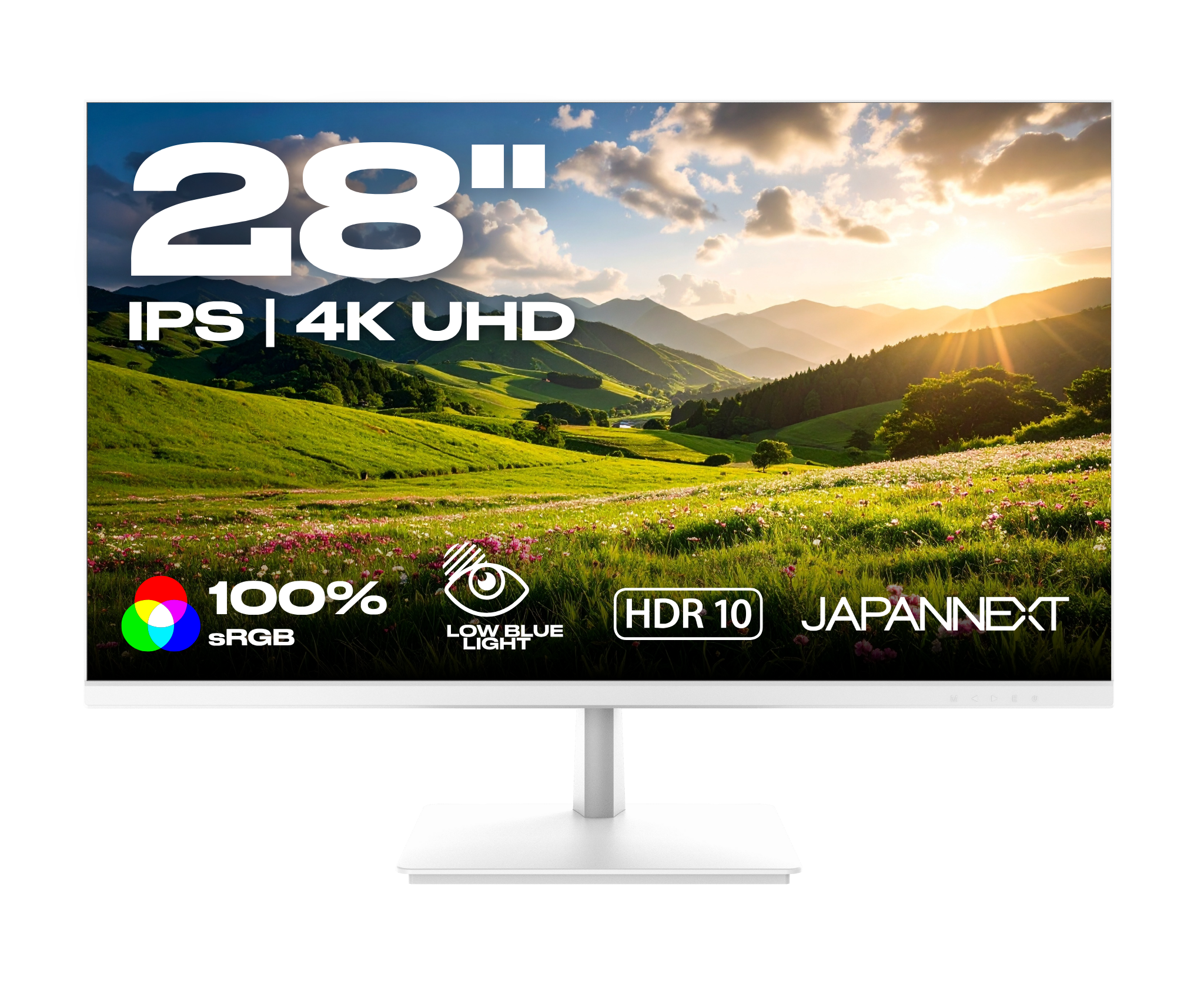 Écran PC Bureautique | 28" | 4K UHD | 60Hz | Blanc