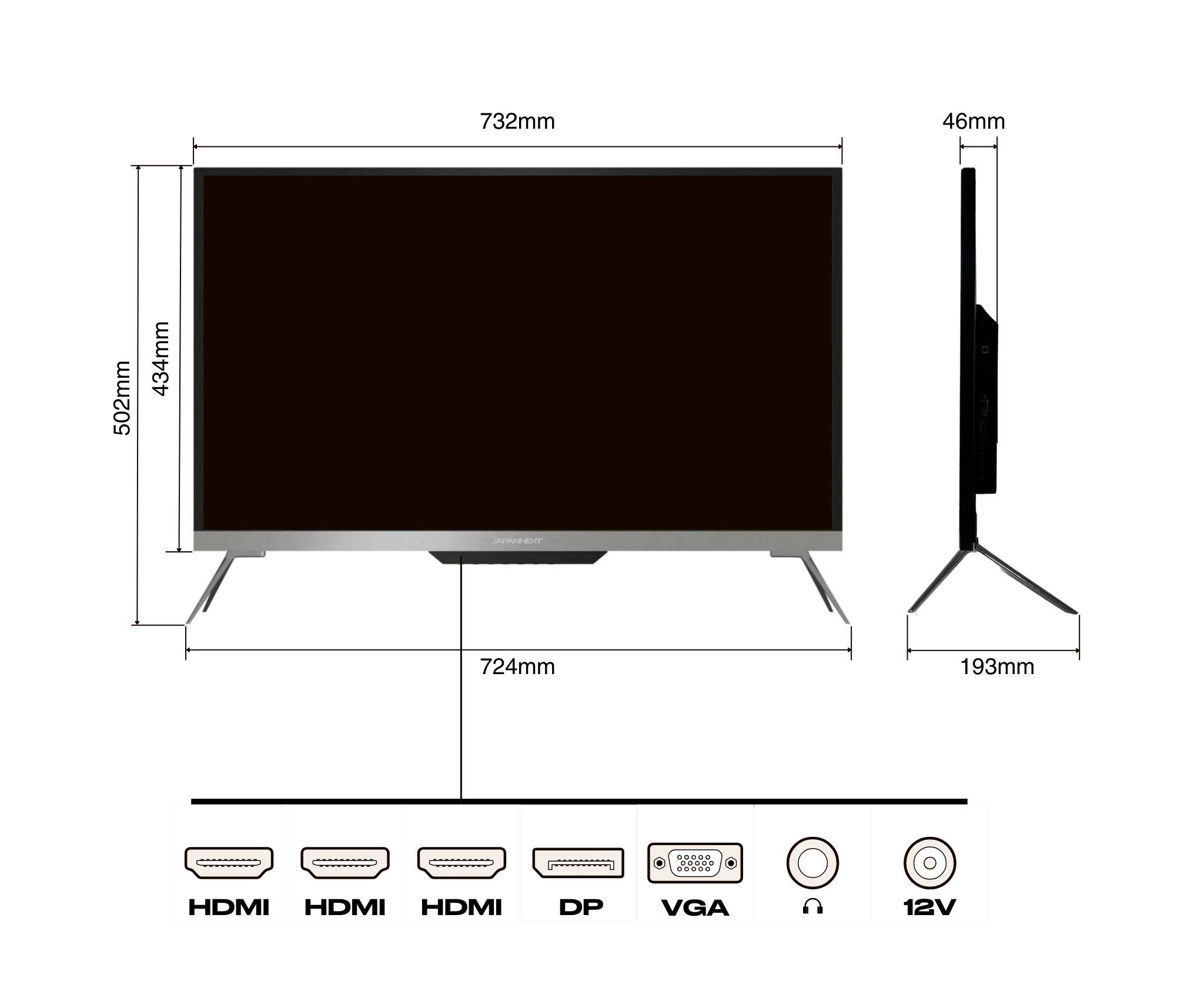 Desktop Monitor | 32" | 4K UHD | 60Hz (refurbished)