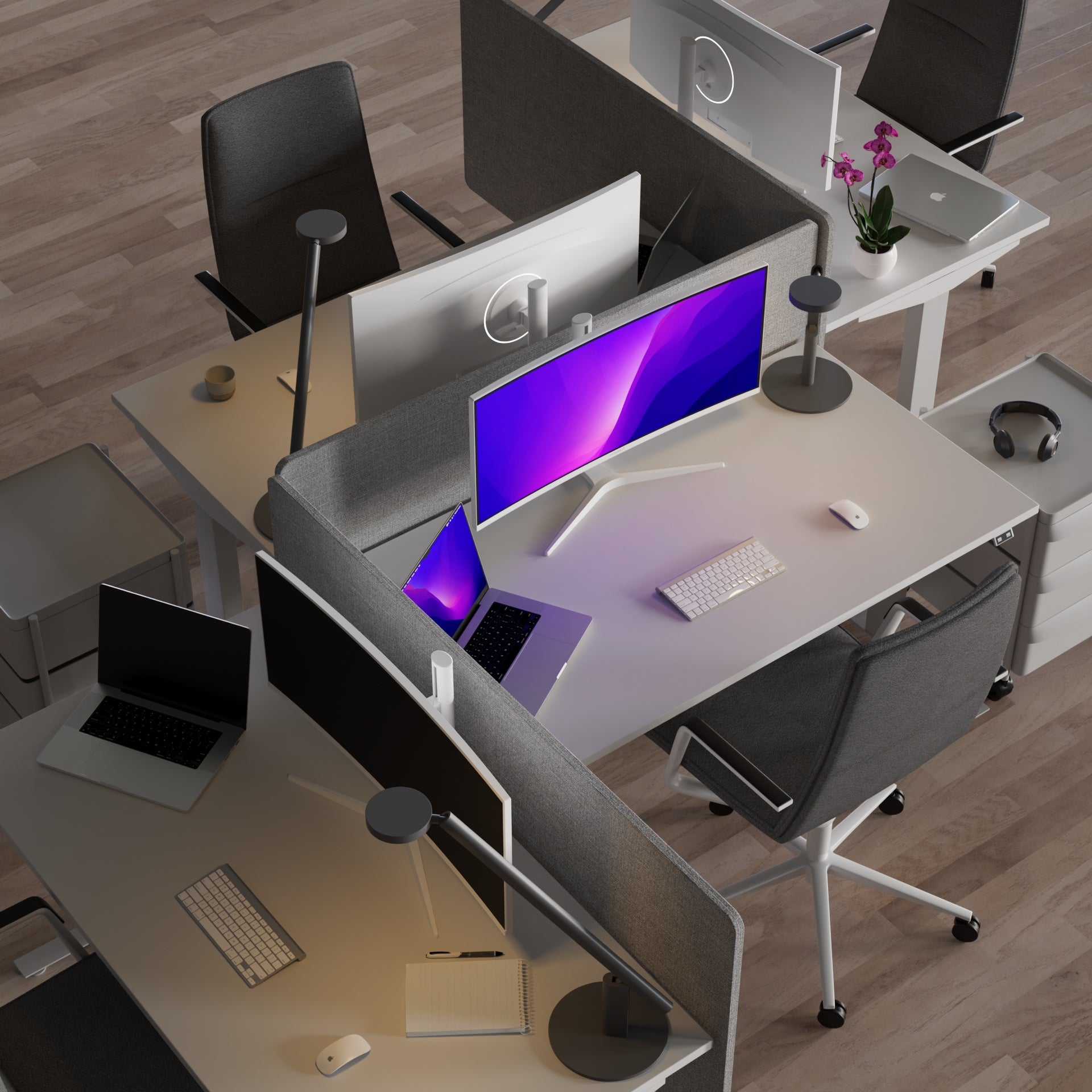 Écran PC Incurvé | 34" | UWQHD | Dalle IPS | Blanc