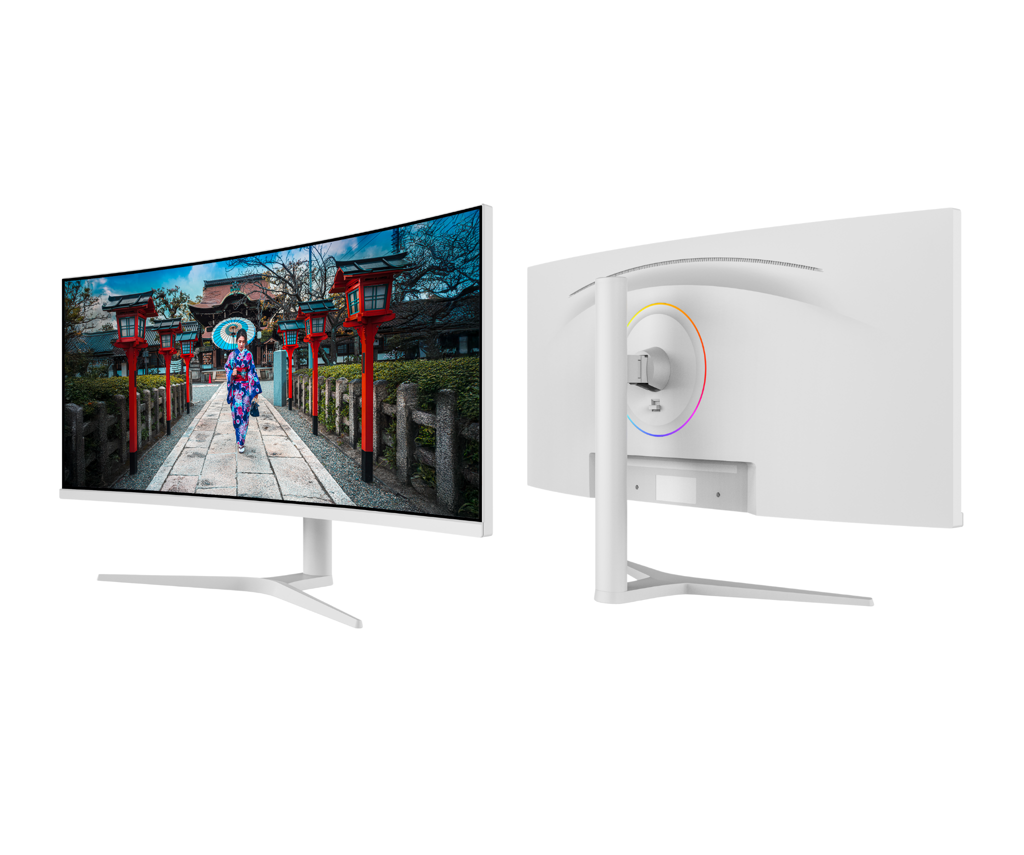 Écran PC Incurvé | 34" | UWQHD | Dalle IPS | Blanc