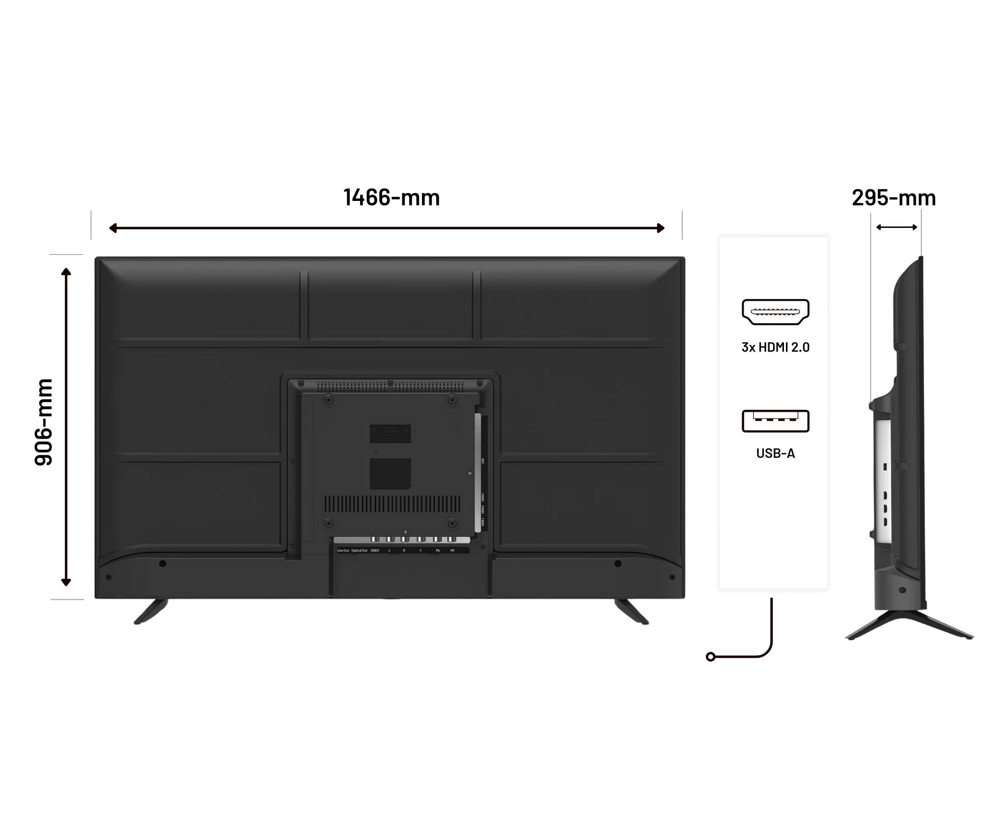 Écran PC Grand Format | 65" | IPS | 4K UHD