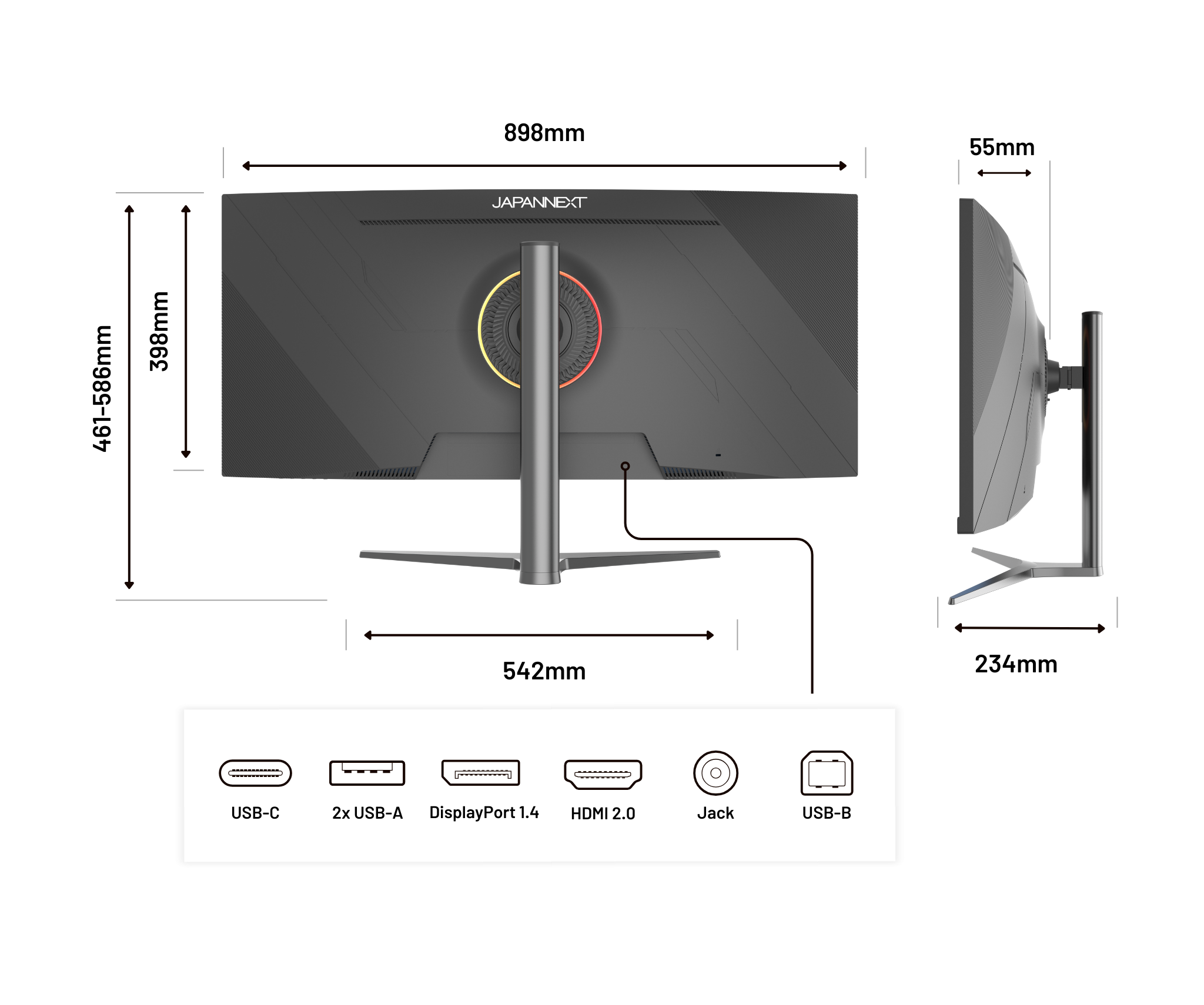 Curved Monitor | 37.5" | UWQHD+ | IPS Panel (refurbished)