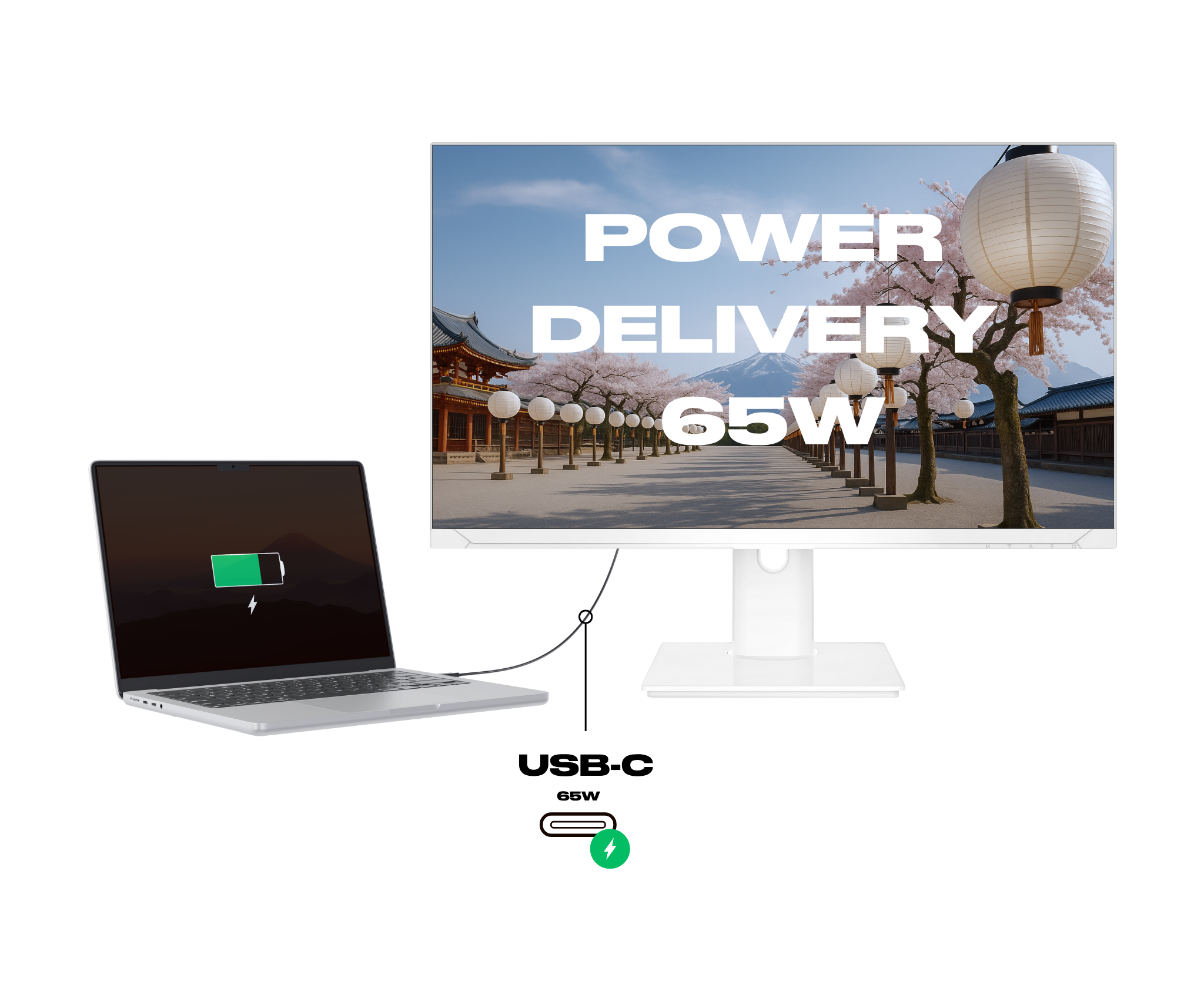 Écran PC Bureautique | 27" | WQHD | Blanc