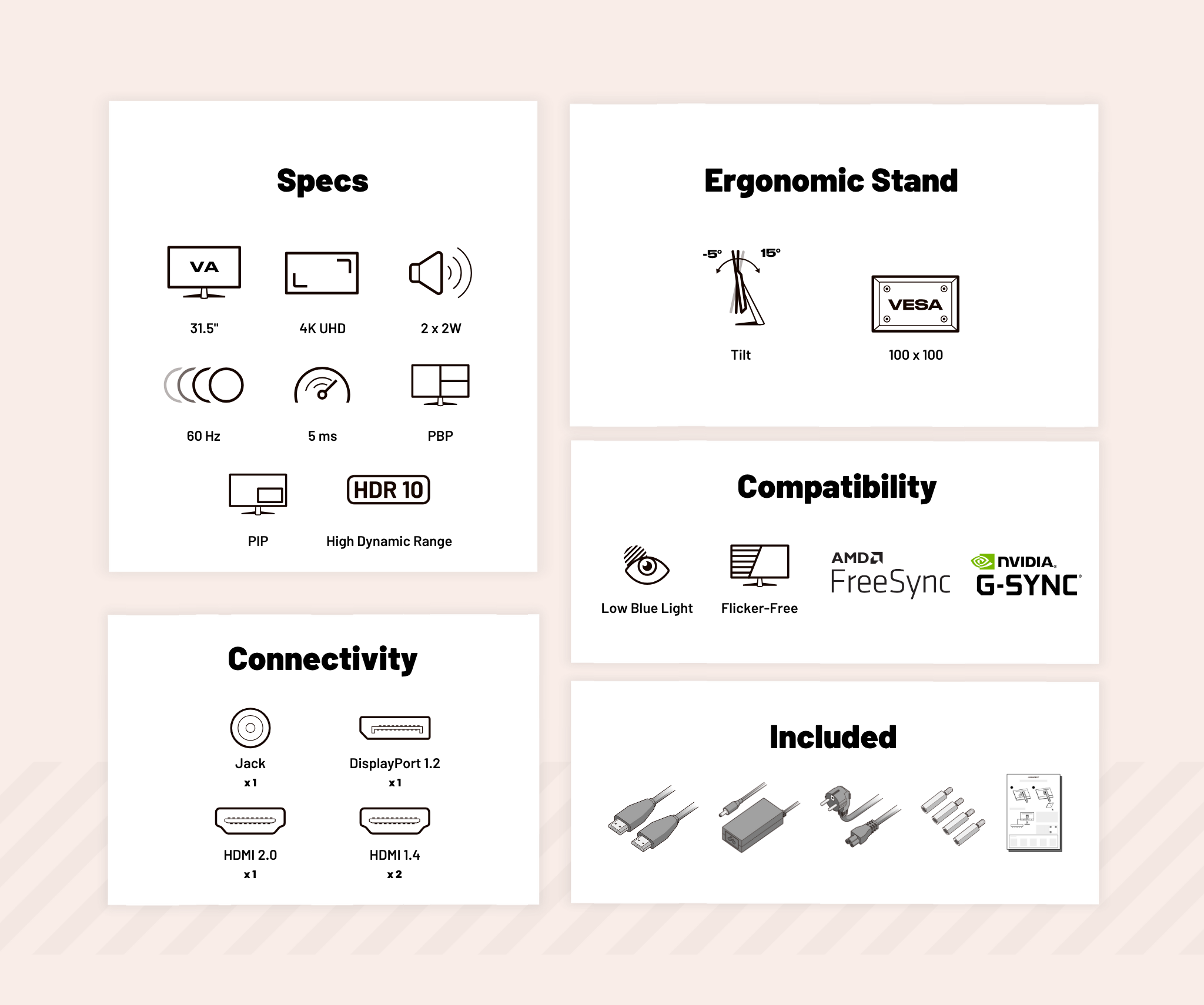 Office Monitor | 31.5" | 4K UHD | 60Hz