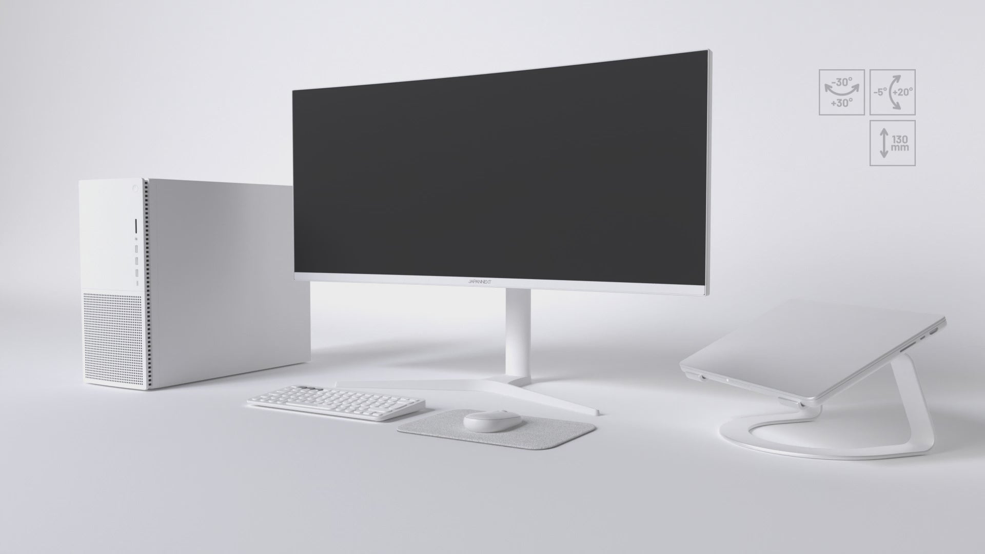 Écran PC Incurvé | 34" | UWQHD | Dalle IPS | Blanc