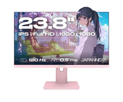 Ecran PC Gaming/bureautique | 23,8&quot; | IPS | FHD | 120Hz | Pastel rose