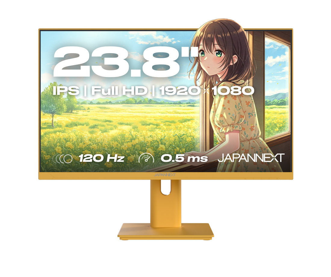Gaming/Deskwork monitor | 23.8" | IPS | FHD | 120Hz | Pastel yellow