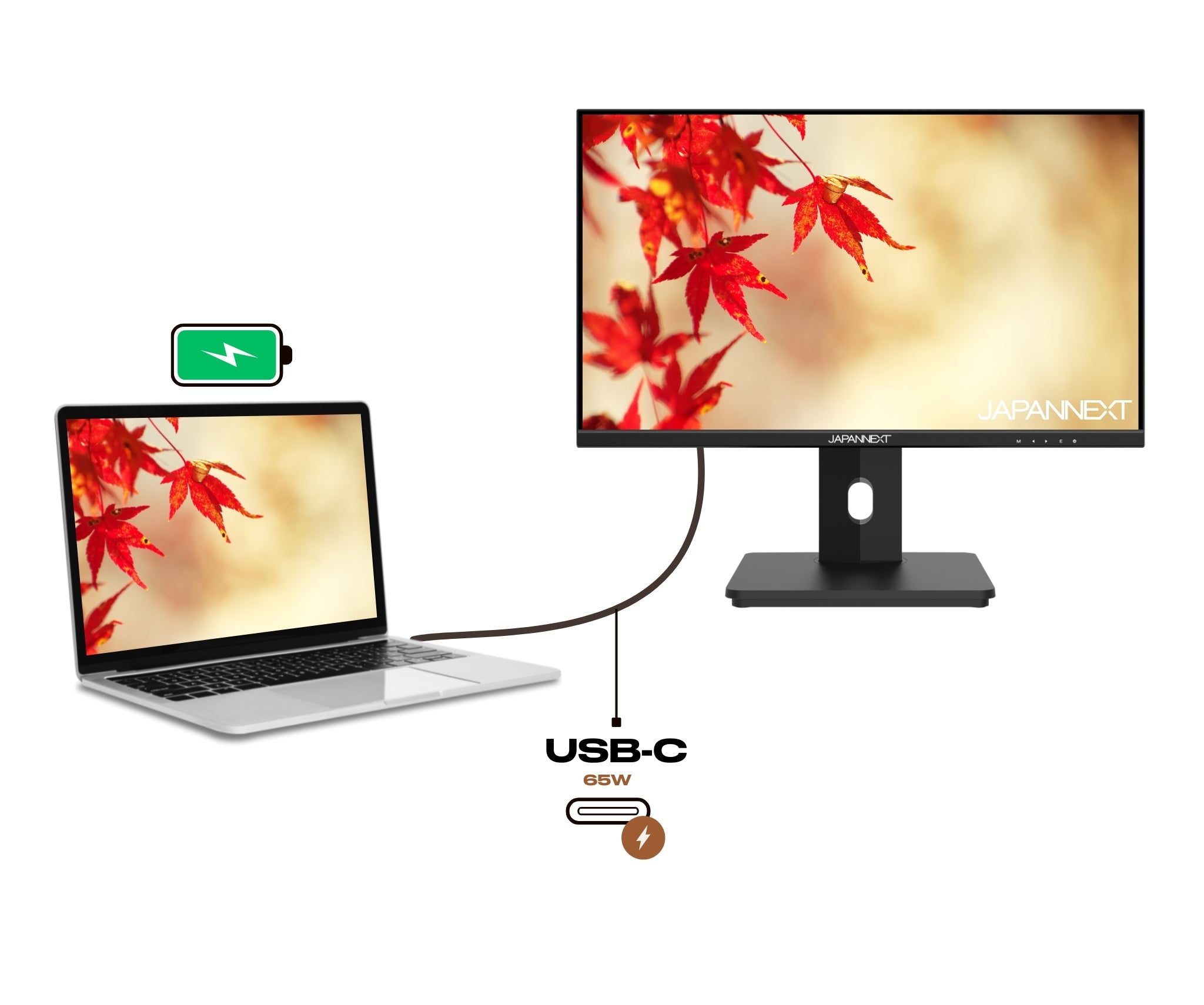 Écran PC Bureautique | 21.5&quot; | FULL HD | USB-C (+ charge 65W)