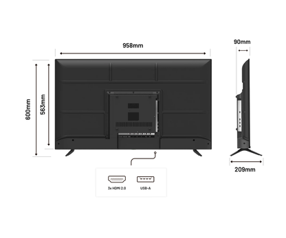 Ecran PC Grand Format | 43&quot; | IPS | 4K UHD