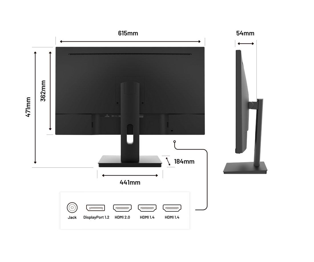 Écran PC Bureautique | 27&quot; | 4K UHD | 60Hz