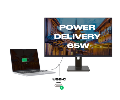 Deskwork Monitor | 27&quot; | FULL HD | 100 Hz | USB-C (+ 65W charging)