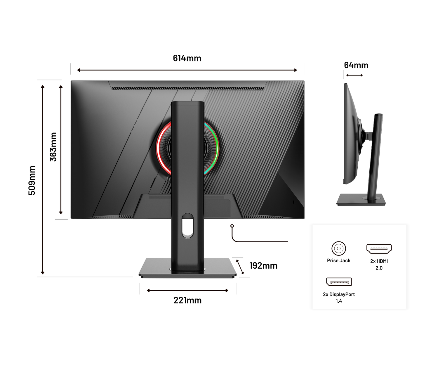 Gaming Monitor | 27&quot; | IPS | WQHD | 165Hz (refurbished)