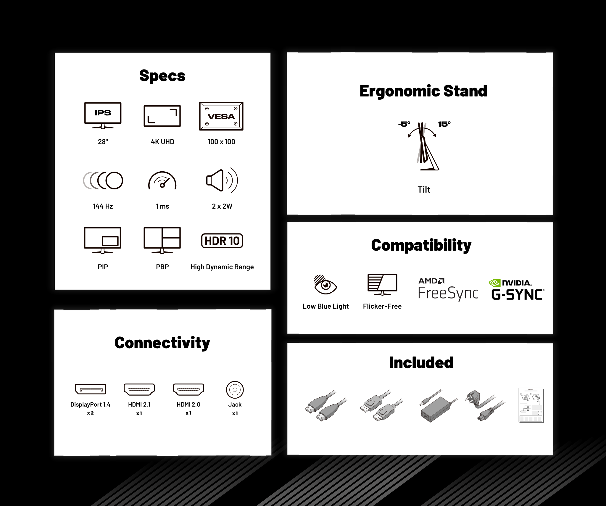 Gaming Monitor | 28&quot; | IPS | 4K UHD | 144Hz