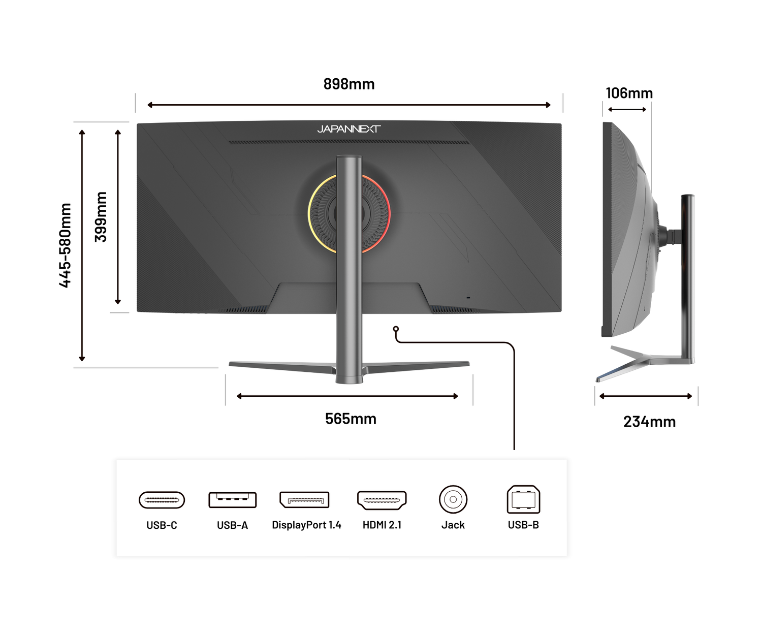 Écran PC Gaming  Incurvé | 37.5&quot; | UWQHD+ | Dalle IPS | 144Hz