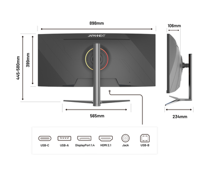 Écran PC Gaming  Incurvé | 37.5&quot; | UWQHD+ | Dalle IPS | 144Hz