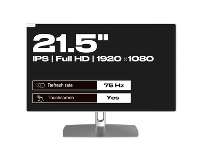 Écran PC Bureautique | 21,5&quot; | FHD | Tactile | Hub USB | KVM