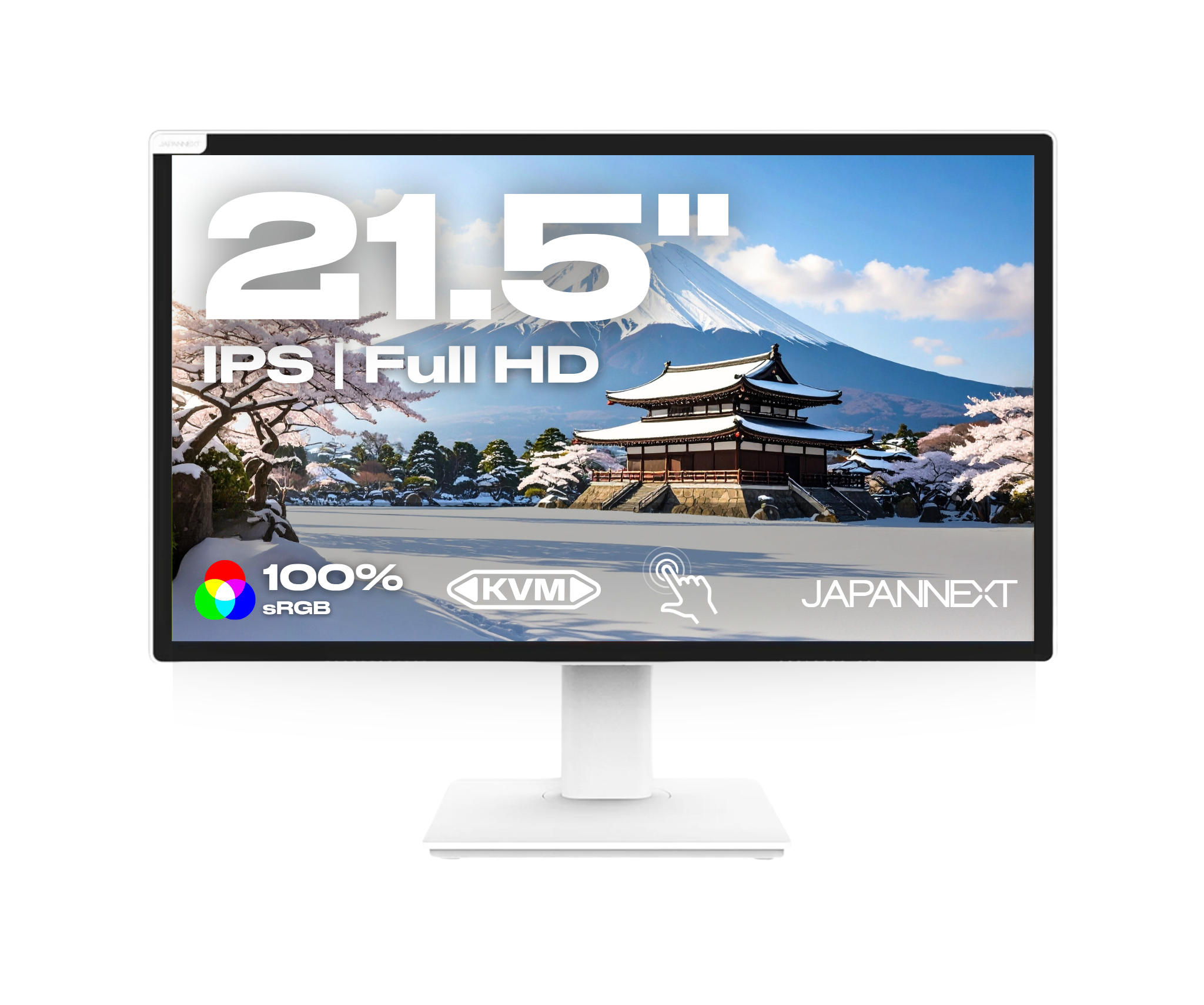 Écran PC Bureautique | 21,5&quot; | FHD | Tactile | Hub USB | KVM