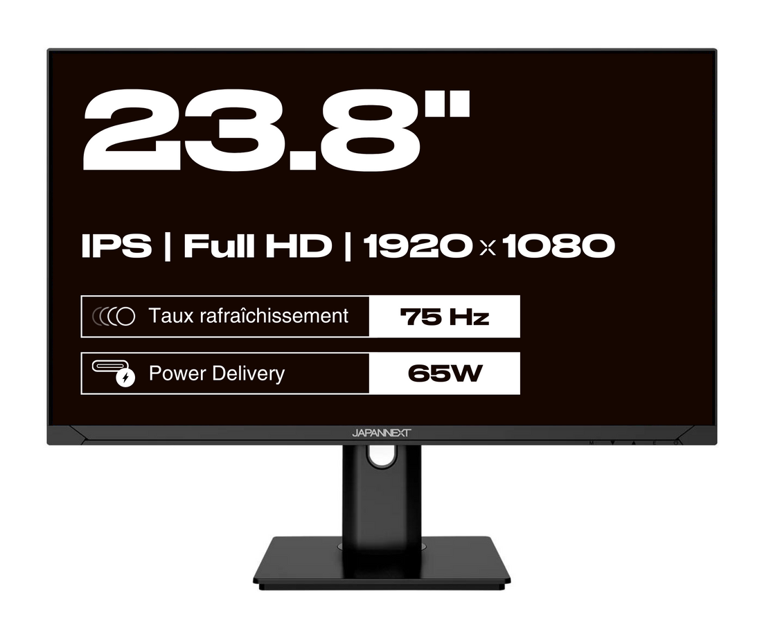 Écran PC Bureautique | 23.8&quot; | FULL HD | USB-C (+ charge 65W)