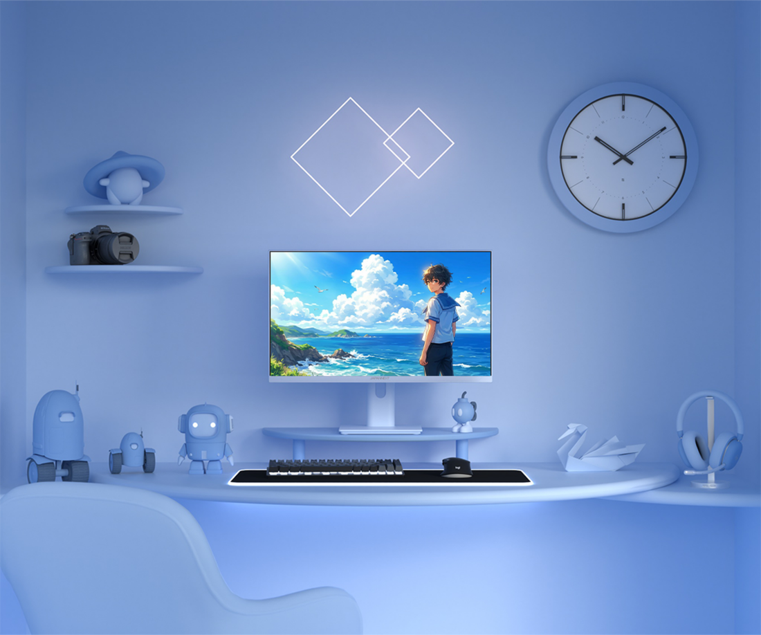 Gaming/deskwork monitor | 23.8" | IPS | FHD | 165Hz | Pastel Blue