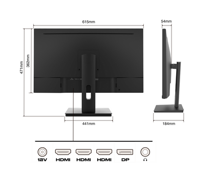 Écran PC Bureautique | 27&quot; | 4K UHD | 60Hz