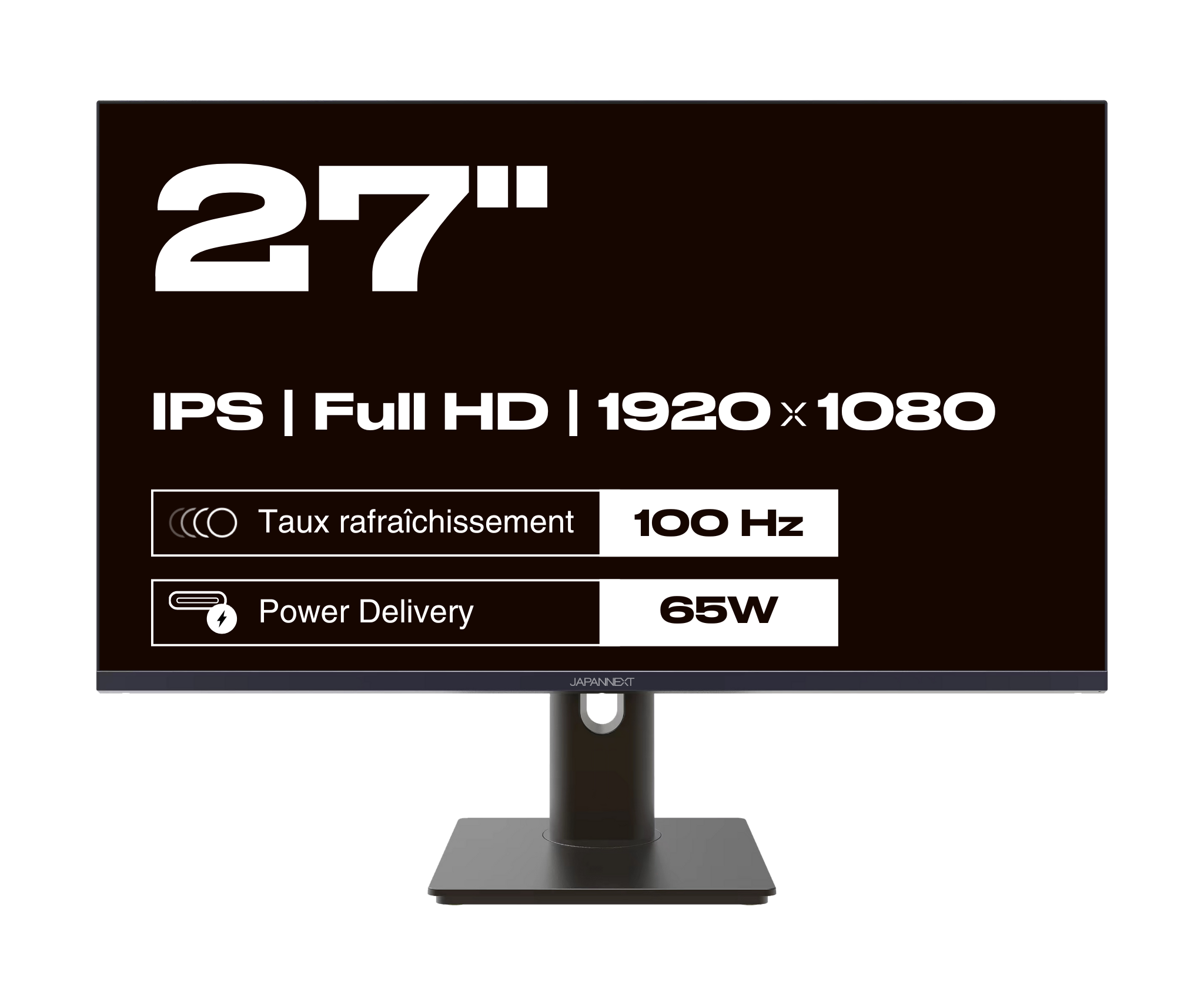 Deskwork Monitor | 27&quot; | FULL HD | 100 Hz | USB-C (+ 65W charging)