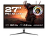 Écran PC gaming Japannext 27 pouces IPS Dual Mode, 4K UHD 160 Hz ou Full HD 320 Hz reconditionné, noir sur pied en V 
