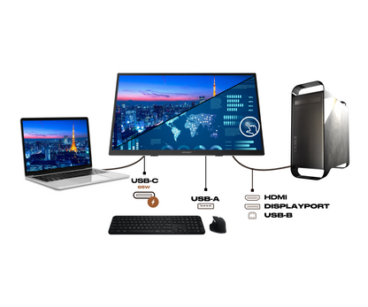Écran PC Bureautique | Tactile | 27&quot; | WQHD | USB-C (+ charge 65W)