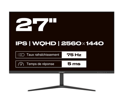 Écran PC Bureautique | 27&quot; | WQHD | USB-C (+ charge 65W)