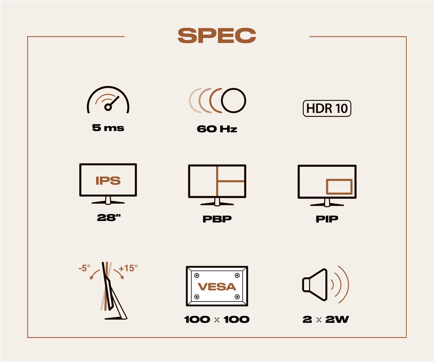 Écran PC Bureautique | 28&quot; | 4K UHD | 60Hz (reconditionné)