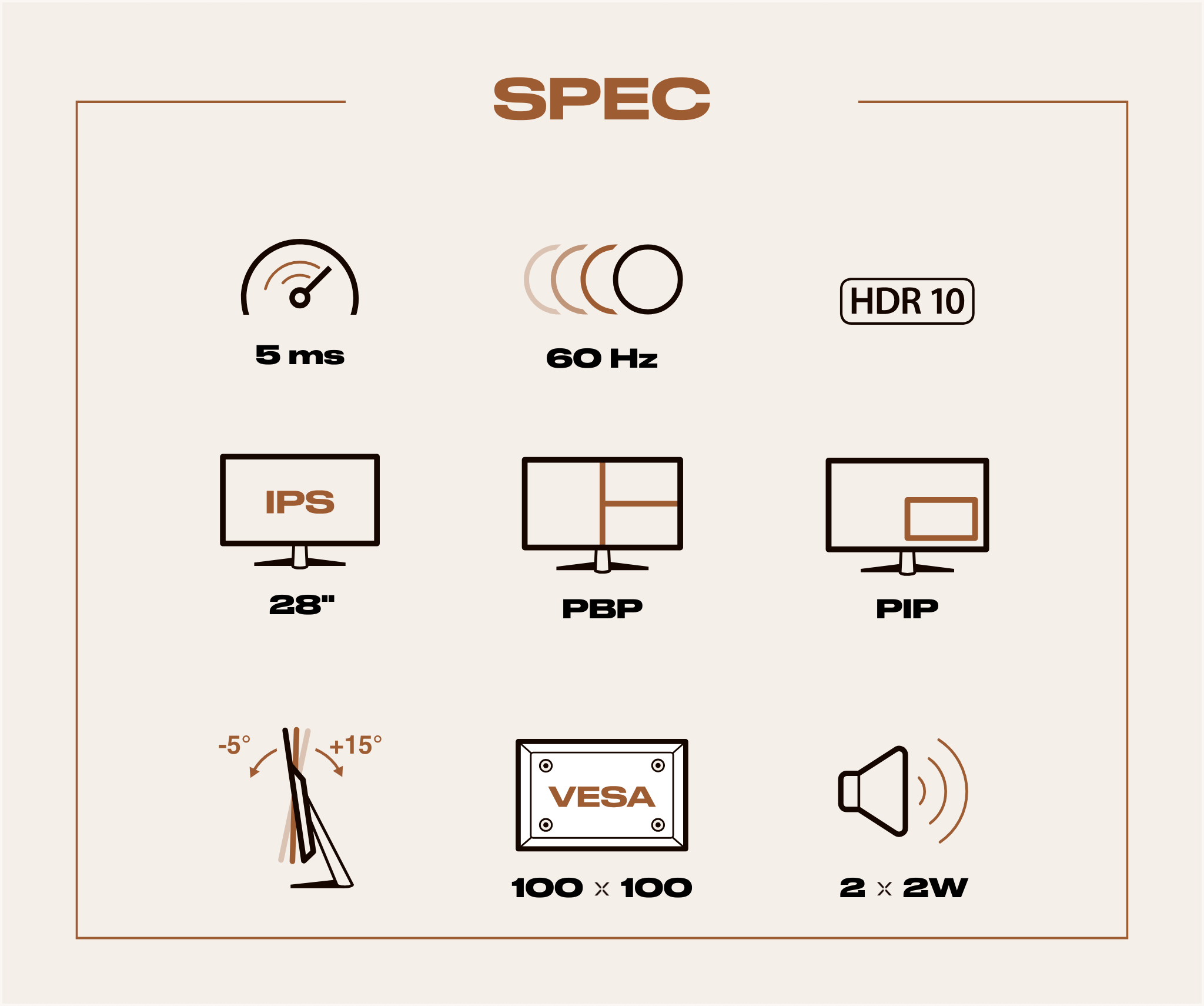 Écran PC Bureautique | 28&quot; | 4K UHD | 60Hz