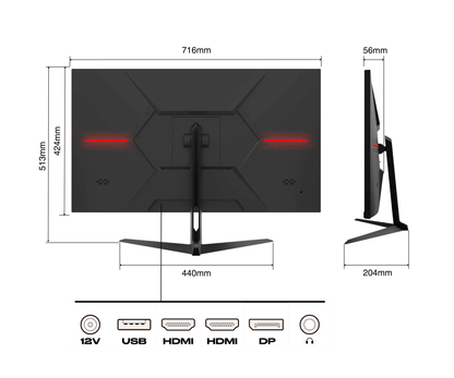 Écran PC Gaming | 31,5&quot; | IPS | WQHD | 165Hz