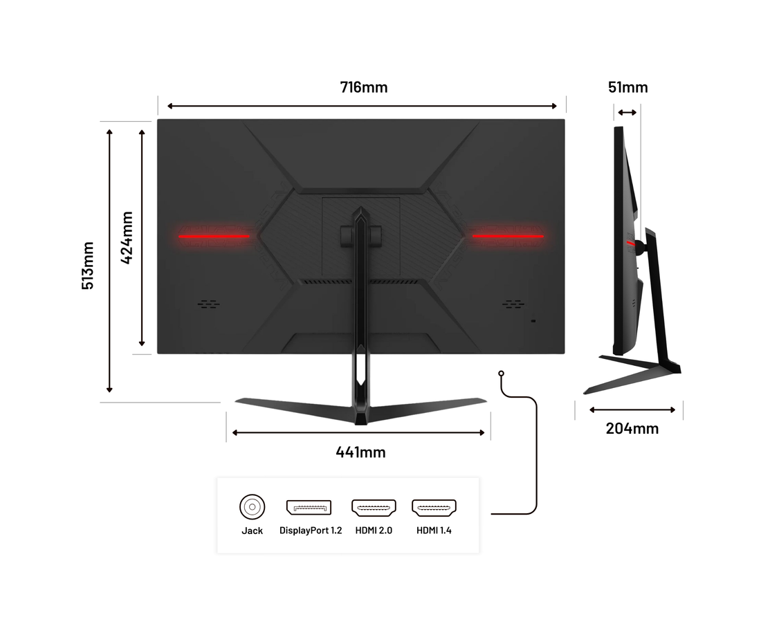 Écran PC Bureautique | 31,5&quot; | 4K UHD | 60Hz