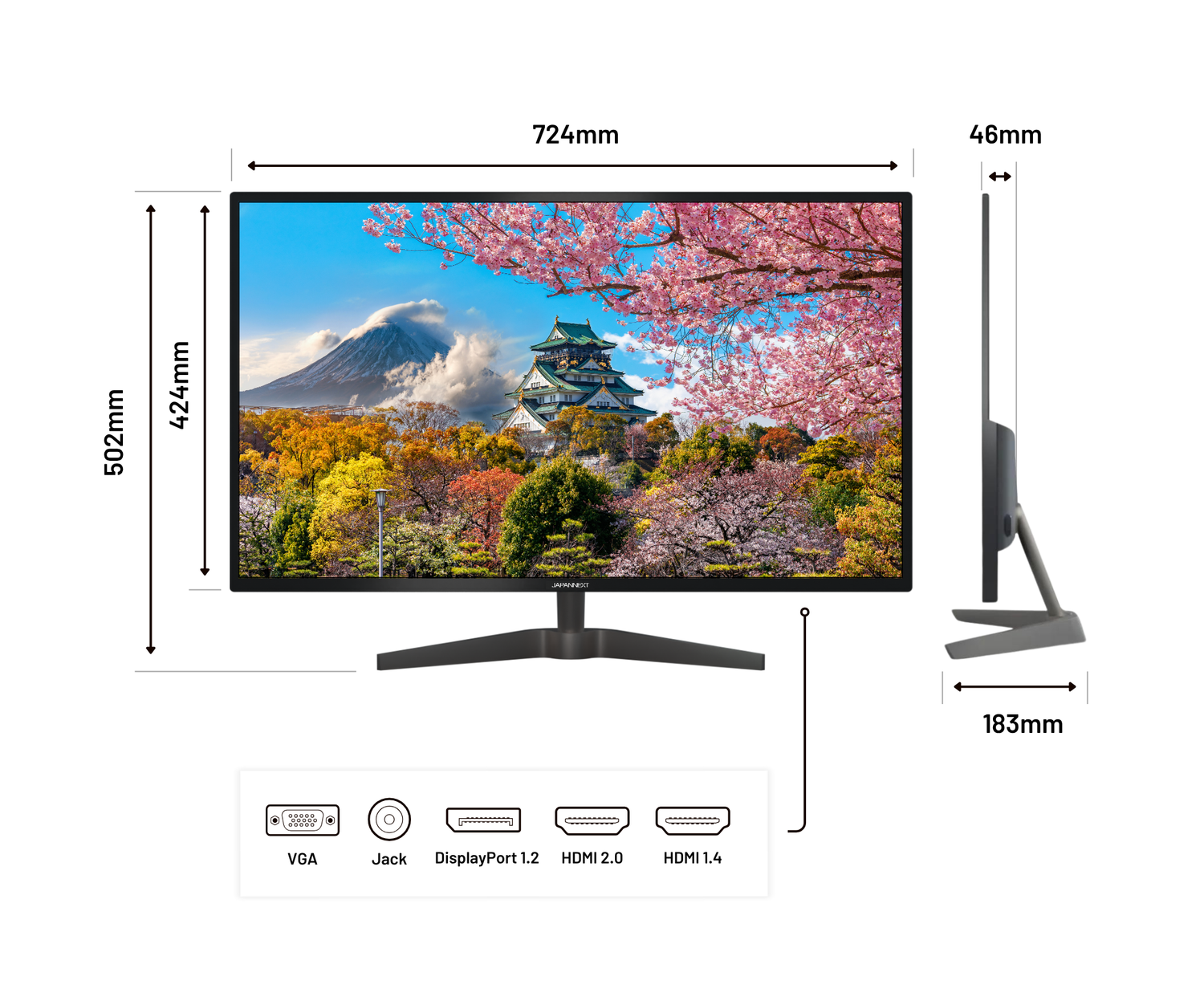 JAPANNEXT 32インチ液晶モニター IPS3200WQHD
