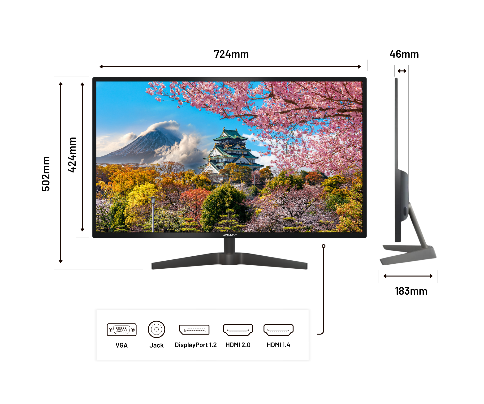 32-inch WQHD Desktop monitor - Japannext – JAPANNEXT