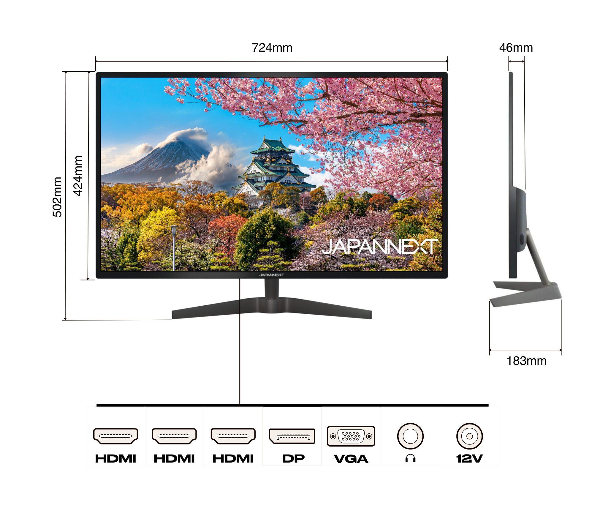 32-inch WQHD Desktop monitor - Japannext – JAPANNEXT