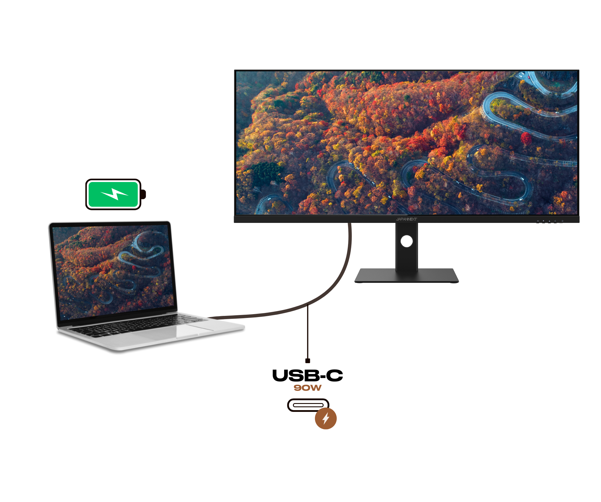 Gaming Monitor | 40&quot; | WQHD | 144Hz | USB-C (+ charging 90W)