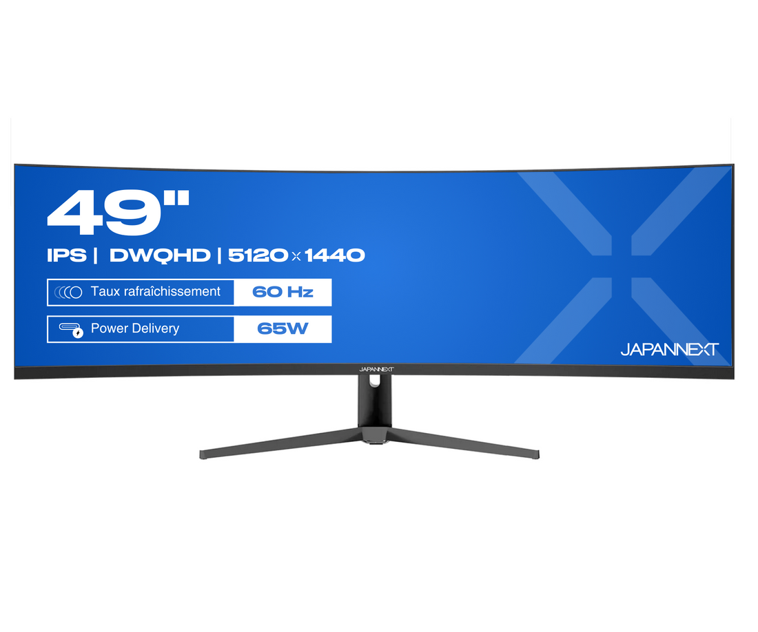 Écran PC Incurvé | 49" | DWQHD | 60Hz | USB-C (+charge 65W)