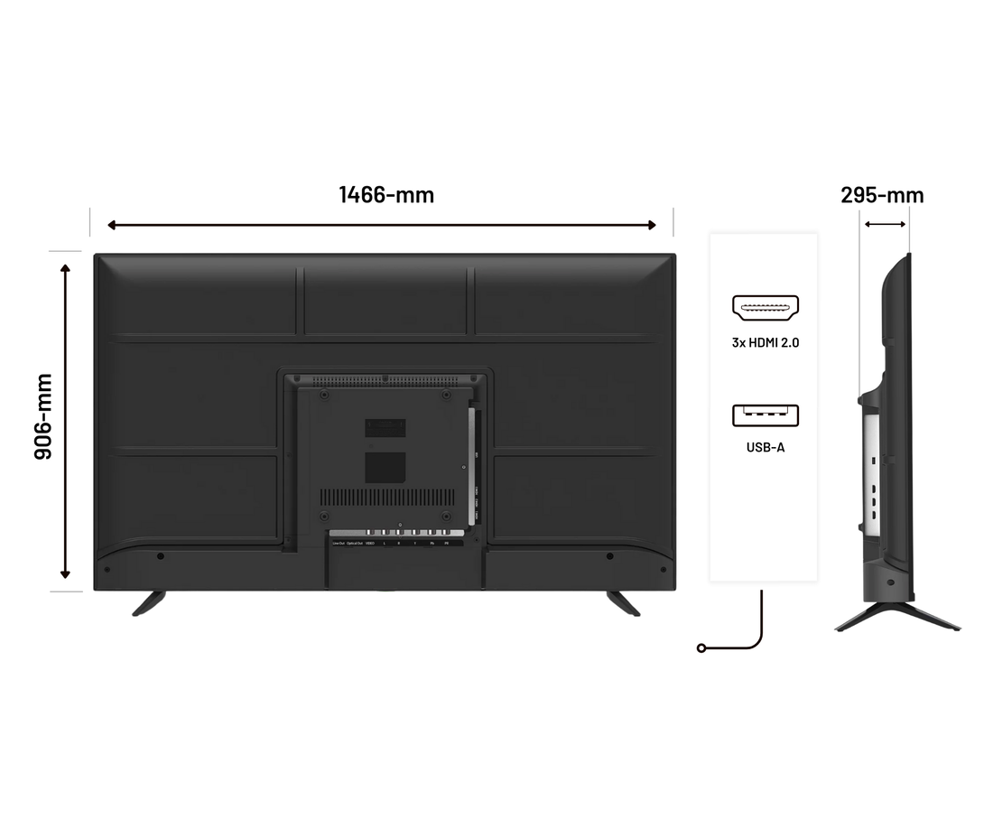 Écran PC Grand Format | 65&quot; | IPS | 4K UHD