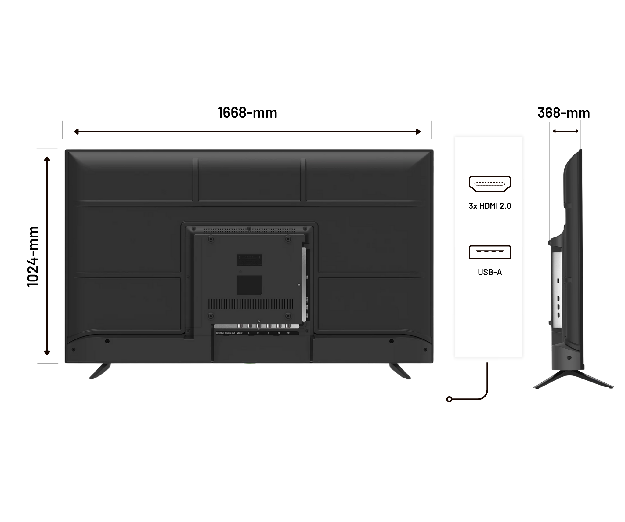 Digital signage monitor | 75&quot; | 4K UHD
